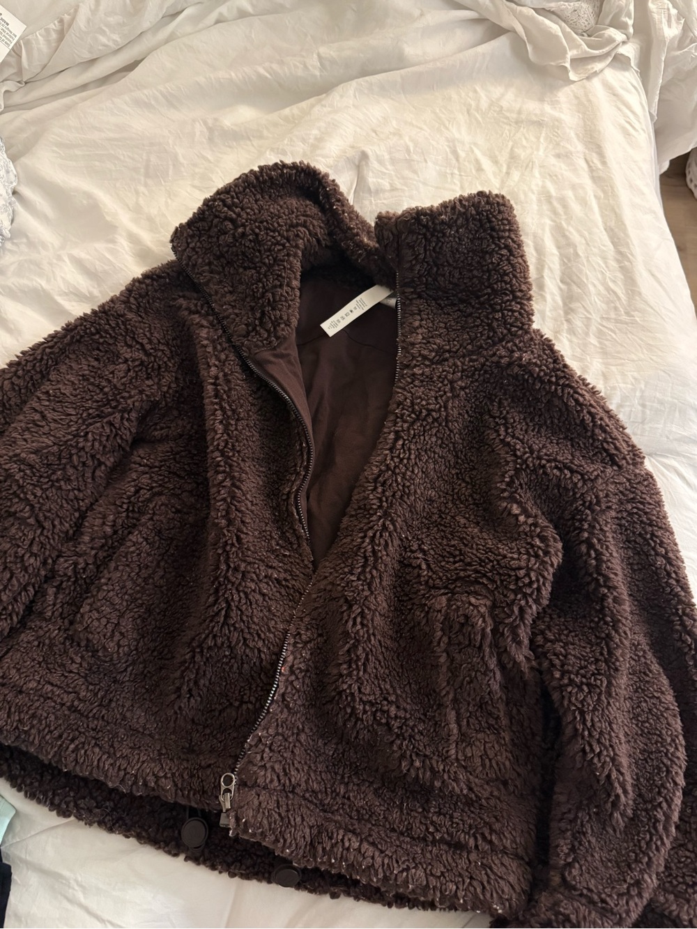 lululemon athletica Cozy Teddy Jacket in Dark Brown